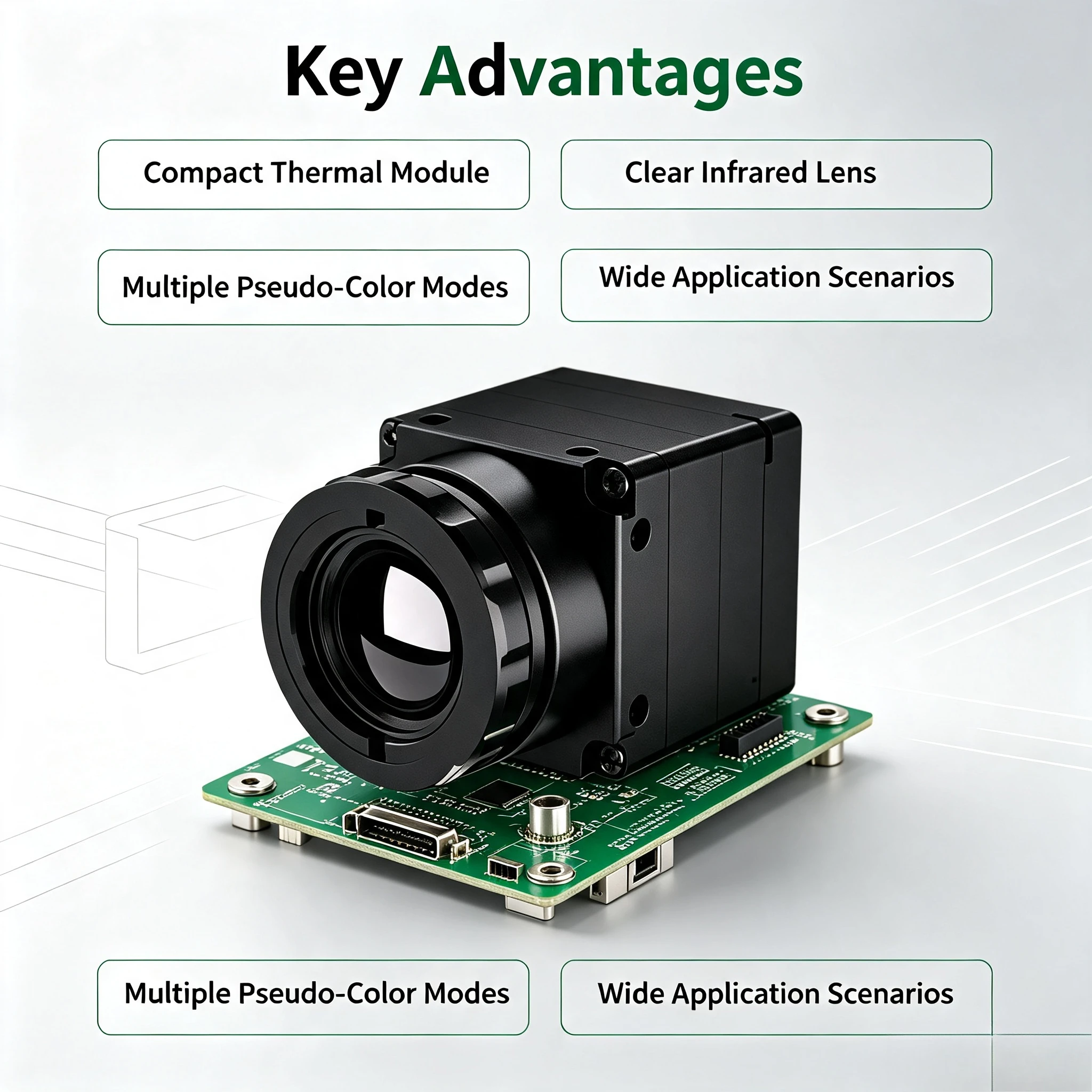 Long Wave Infrared Thermal Imaging Module Core, 256/384/640 Resolution Thermal Imager Movement for Outdoor Search Rescue