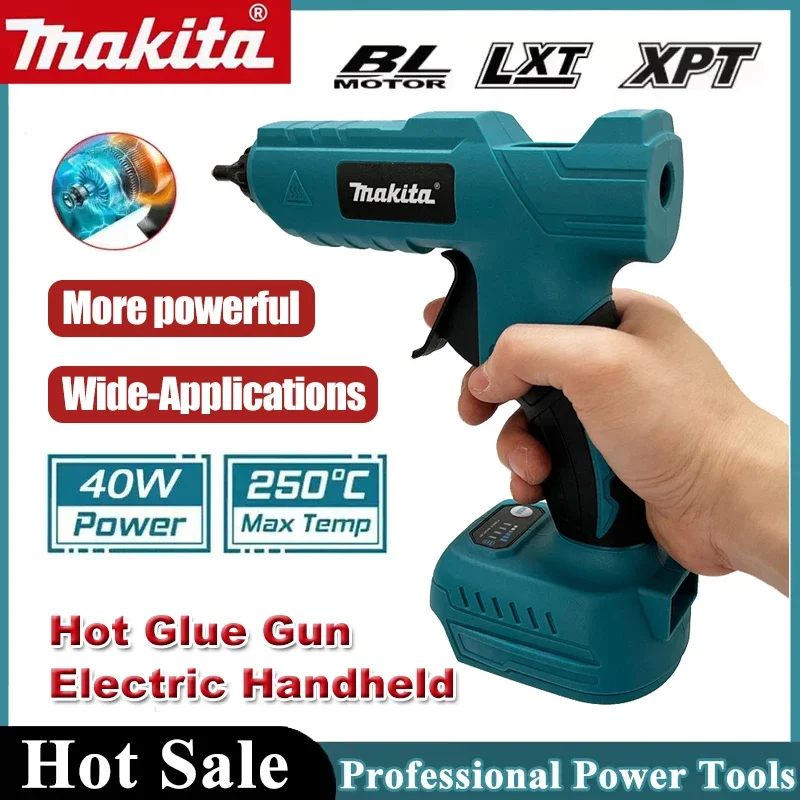 

Makita Cordless Electric Hot Melt Glue Gun 18V Battery 11mm Glue Stick Hot Melt Welding Hot Air Gun for Home Crafts DIY