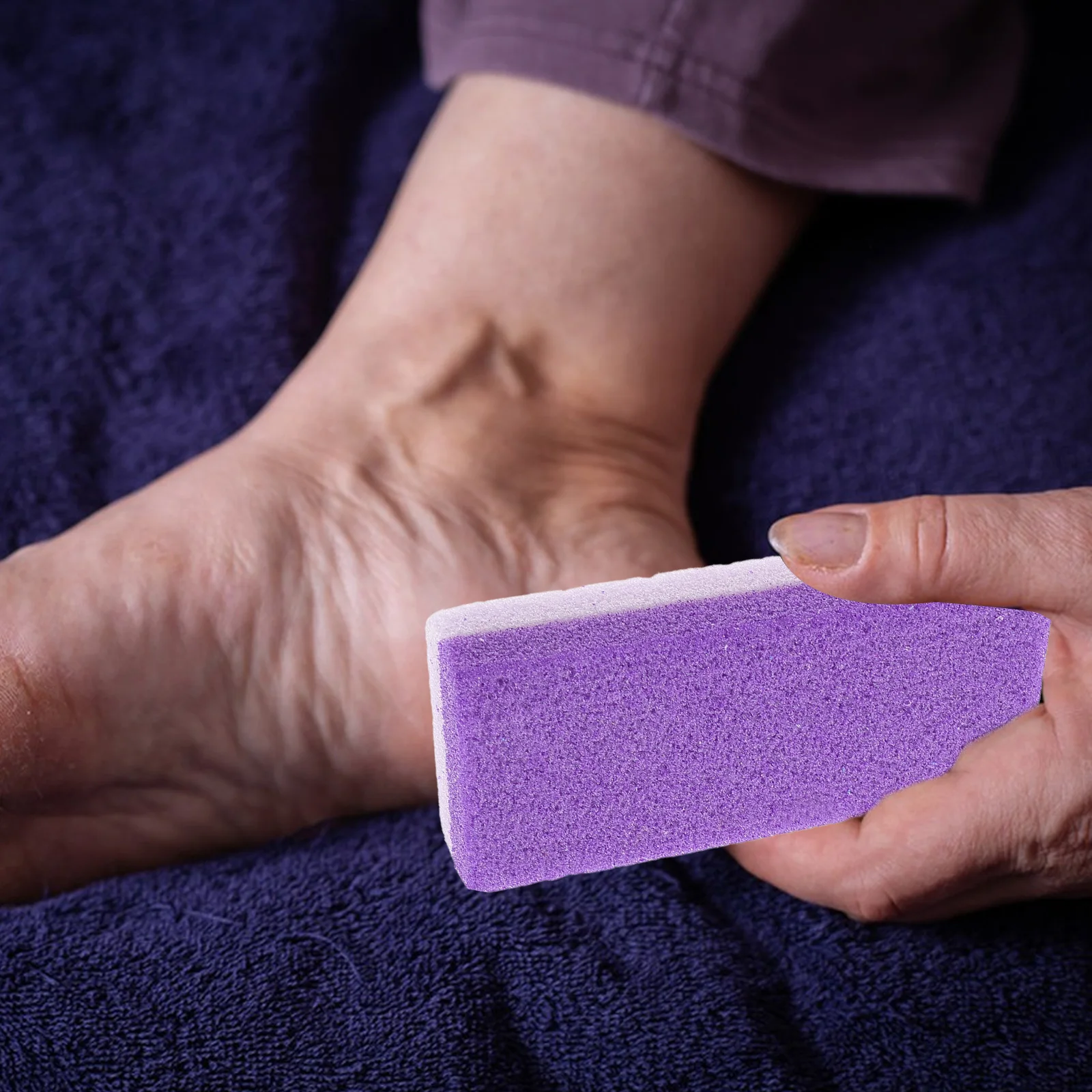 

4 pcs Foot Callus Remover Purple Long Lasting Pedicure Tool Dead Skin Removal Foot Rasp Exfoliator Pedicure Scraper Nail Care