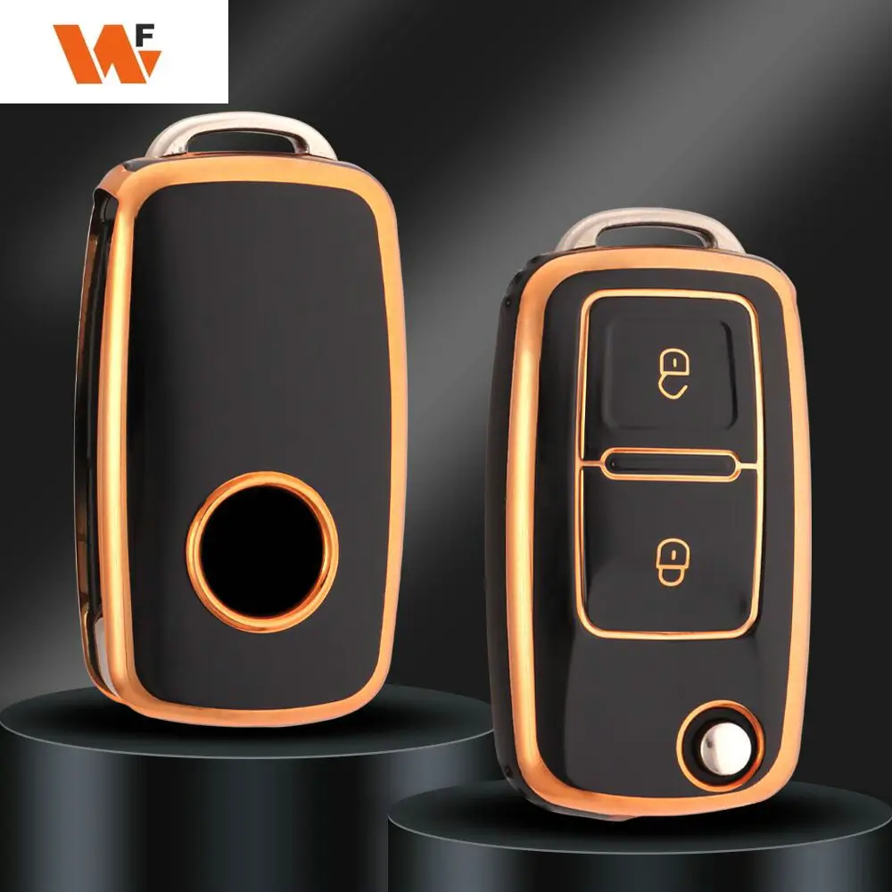 Kuvi لشركة فولكس فاجن فولكس فاجن MK4 بورا جولف 4 5 6 جيتا باسات بولو بورا توران سكودا مقعد 2 3 زر حافظة مفاتيح السيارة غطاء قذيفة فوب