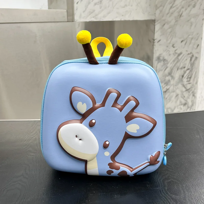 Cartoon Giraffe Baby Backpacks Kindergarten Schoolbag Children Boys Girls School Bags Hard Shell Animals Kid Backpack