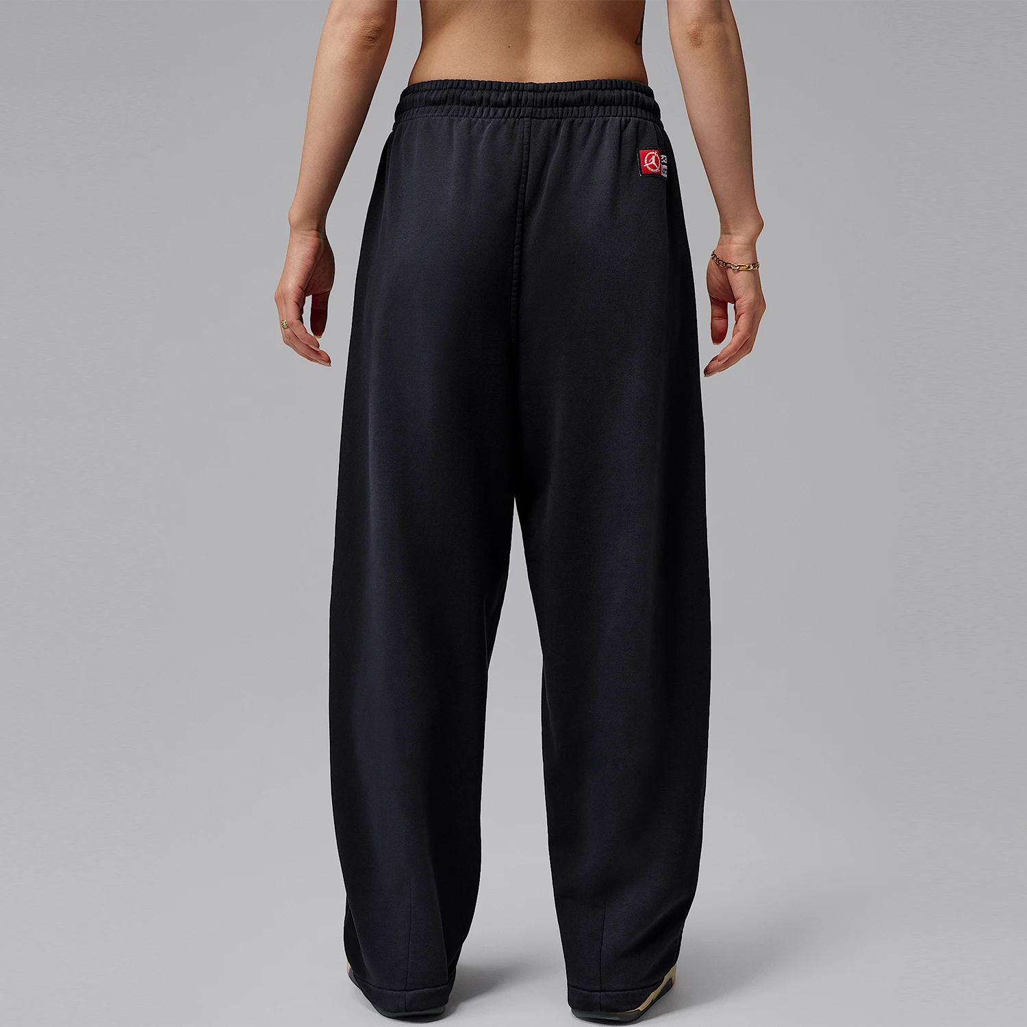 Nike genuine JORDAN women's elastic lace up loose classic pants IO9534-010