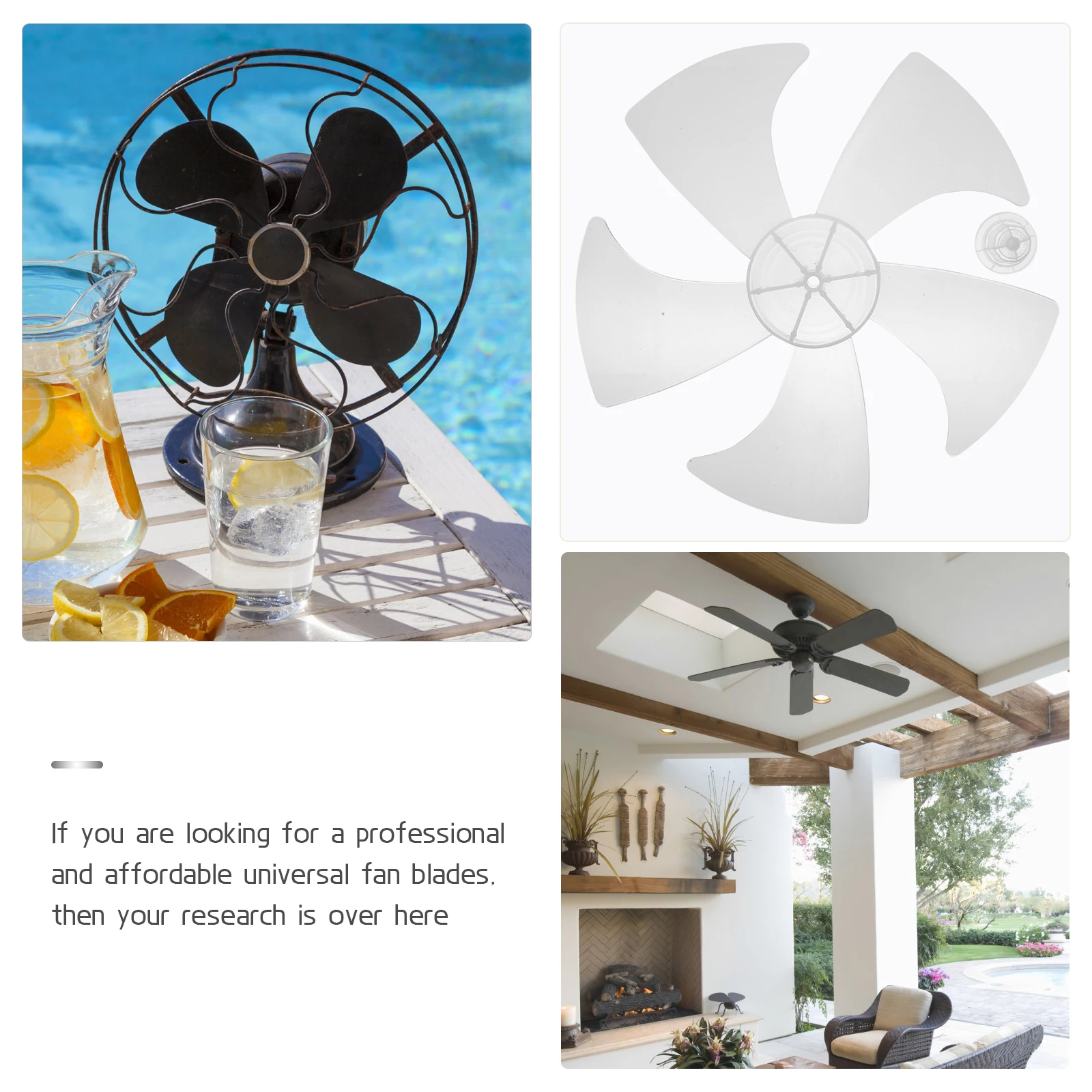 

Replacement Plastic Blades 14 Inch Round Bore Silent Floor Pedestal Table Blades Replacement Parts For Standing Table