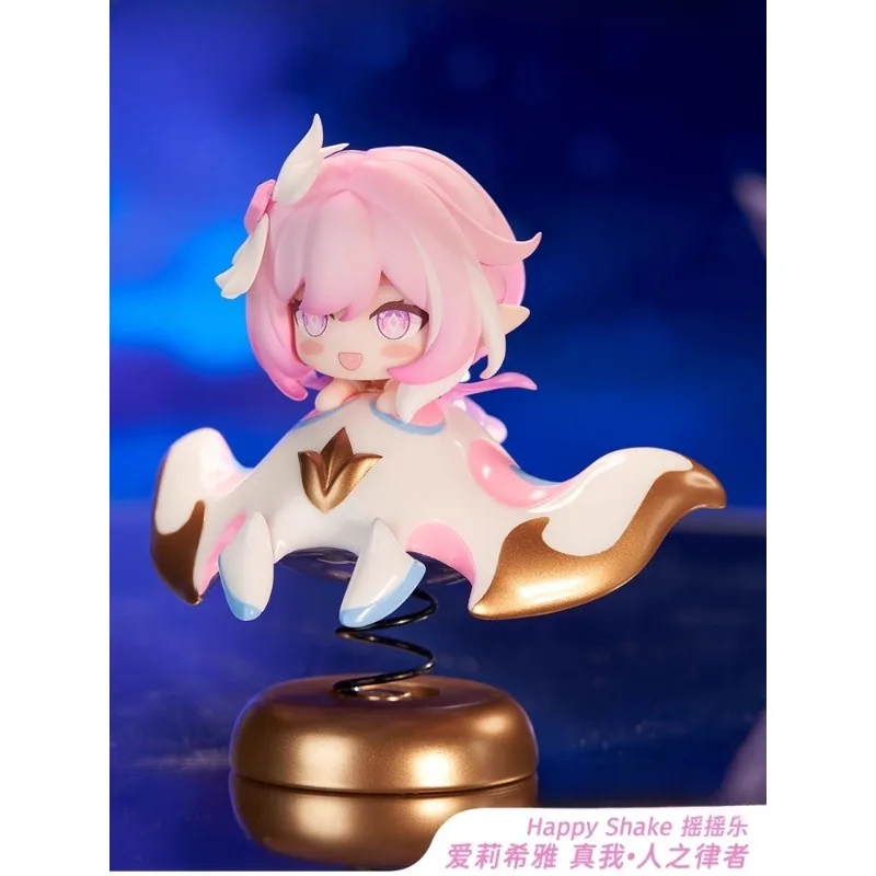 

In Stock Honkai Impact 3 Elysia Herrscher of Human: Ego Happy Shake QVersion Figure Toys Model Game Gifts Desktop Ornaments