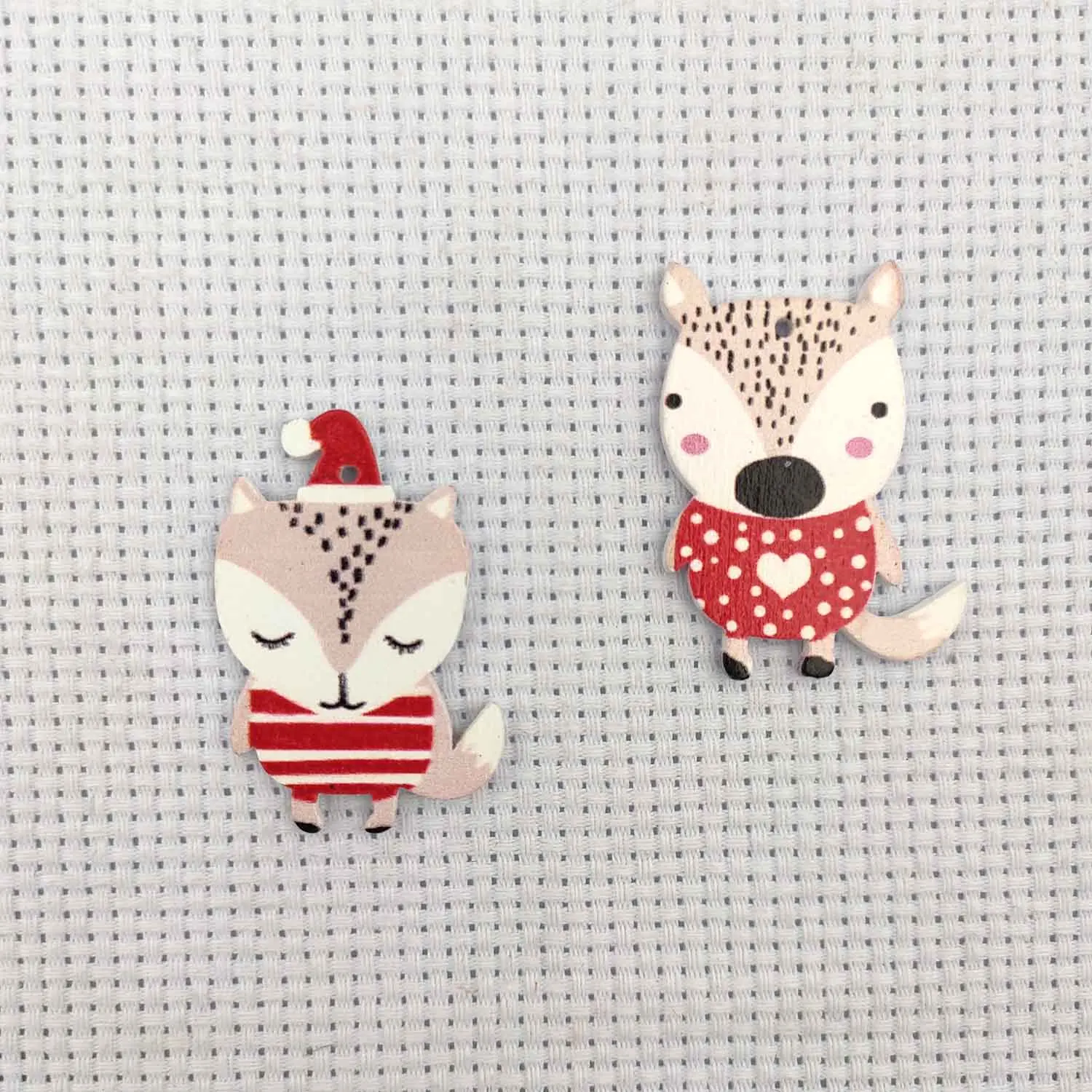 Christmas Needle Minder Magnetic Set Fox Needle Keeper Finder Sewing Magnet Embroidery Accessories Cross Stitch Tools