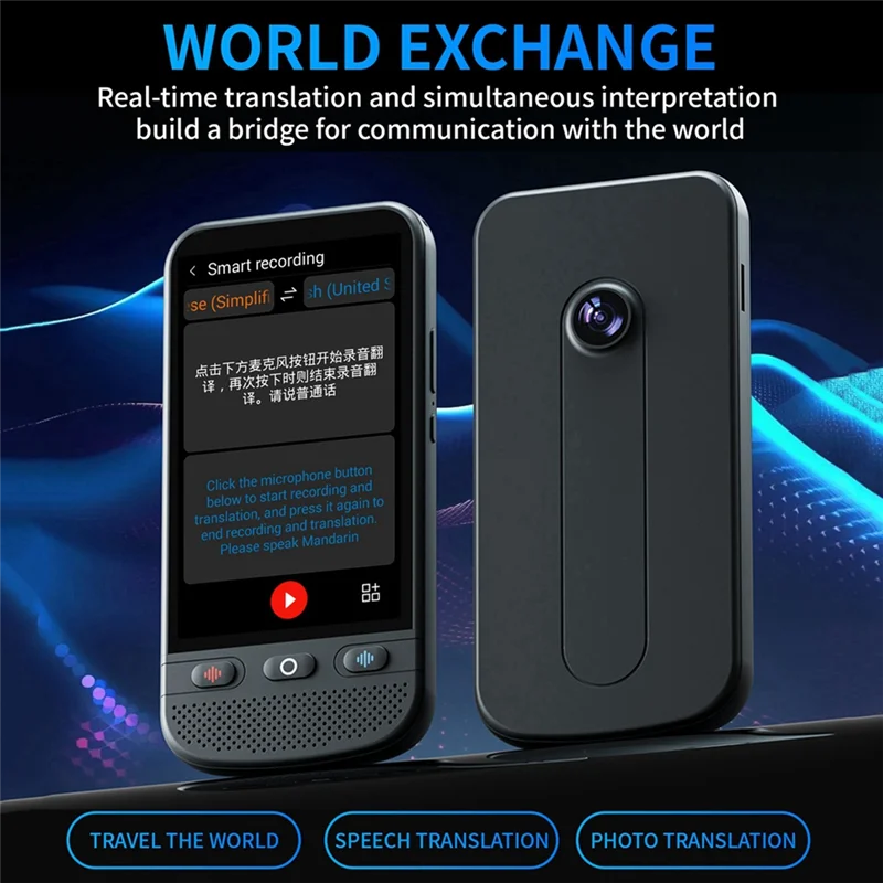 Excellent-Multilingual Real-Time Language Translator Text Photo Speak Translator Device Freely Touch Screen Translator Devices