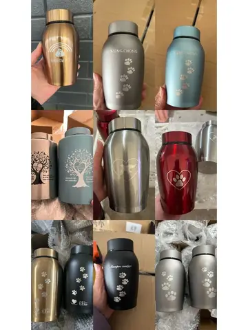 2025 Stainless Steel Dog Ashes Urn Dog Cat Bird Mouse Cremation Ashes Urn Pet Souvenir Jar Sealed Funeral for Dogs Supplies