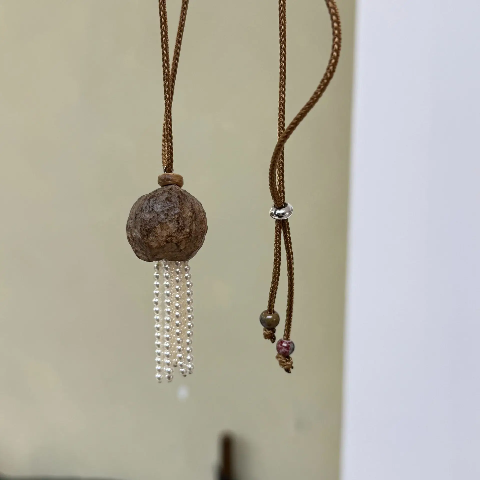 XIYANIKE Adjustable Pearl Tassel Necklace - Korean Fashion Jewelry