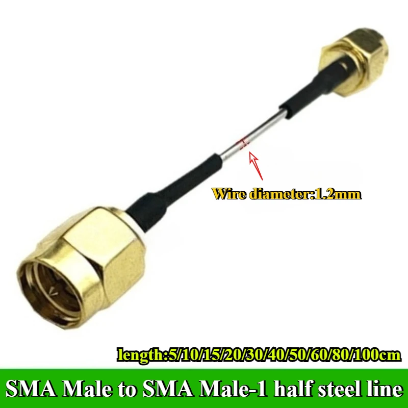 SMA Male to SMA Male Plug Jack RF Connector Pigtail Extension Cable RG316 Coax Jumper Cable 5cm/10cm/15/20/30/40/50/60/80/100cm