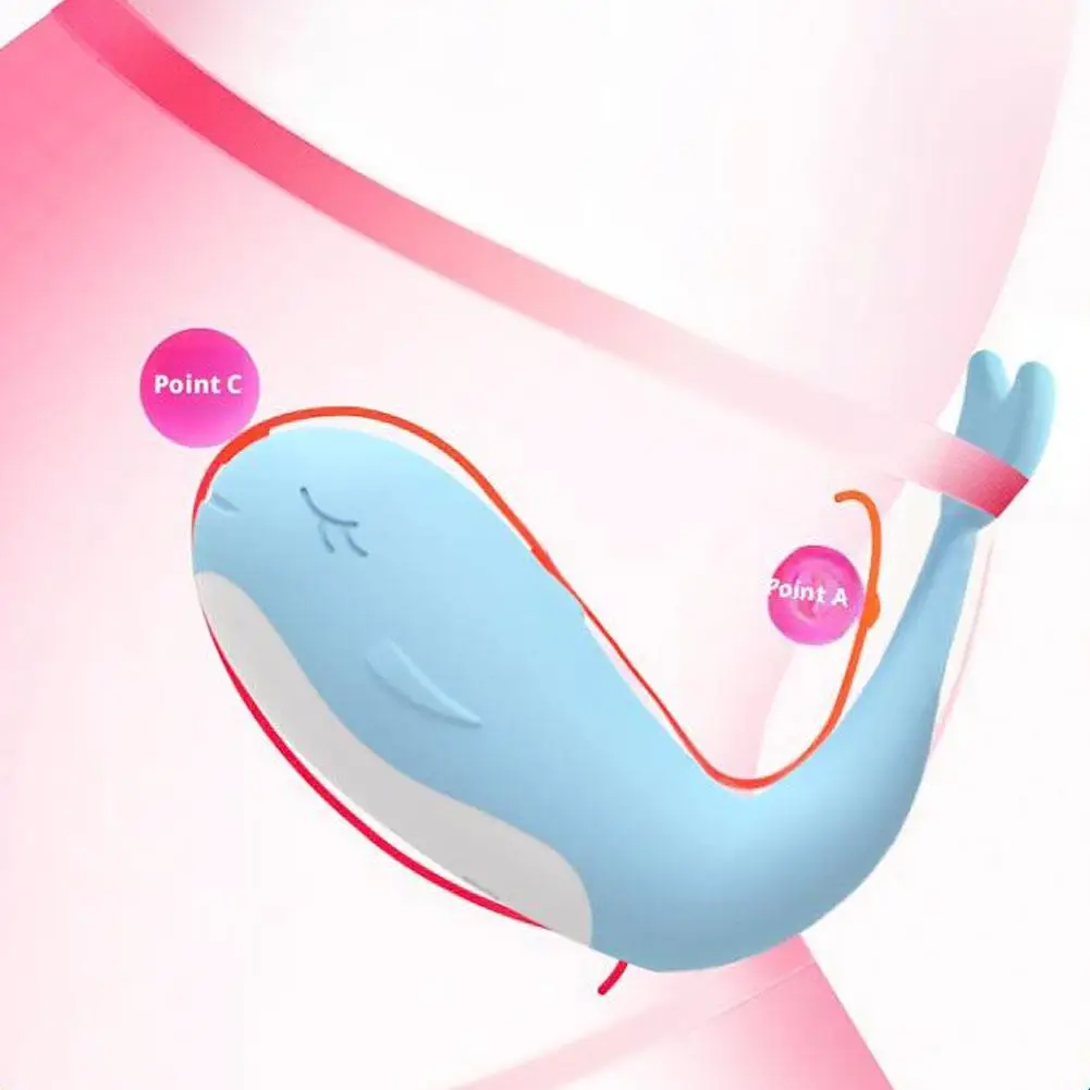 الحوت اللاسلكي القفز البيض لطيف يمزح الاستمناء كاذبة القضيب التحكم عن بعد G-بقعة تحفيز هزاز للنساء الجنس لعب