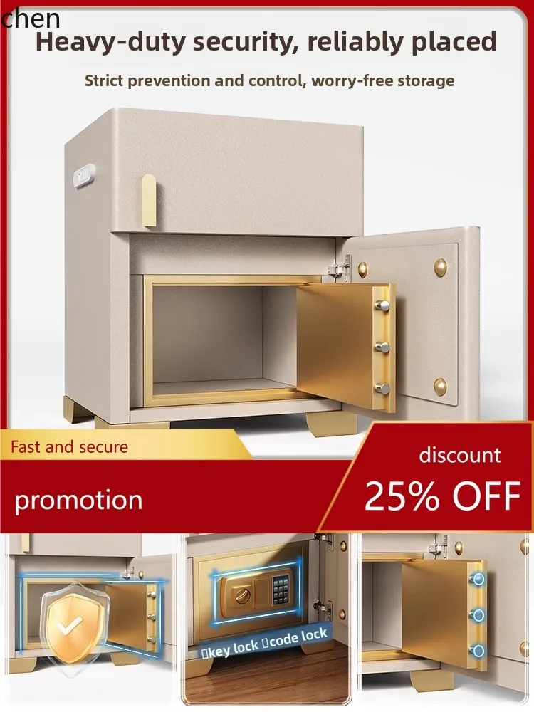 HT Smart Bedside Table Safe Integrated Home Bedroom High-end Small Bedside Cabinet