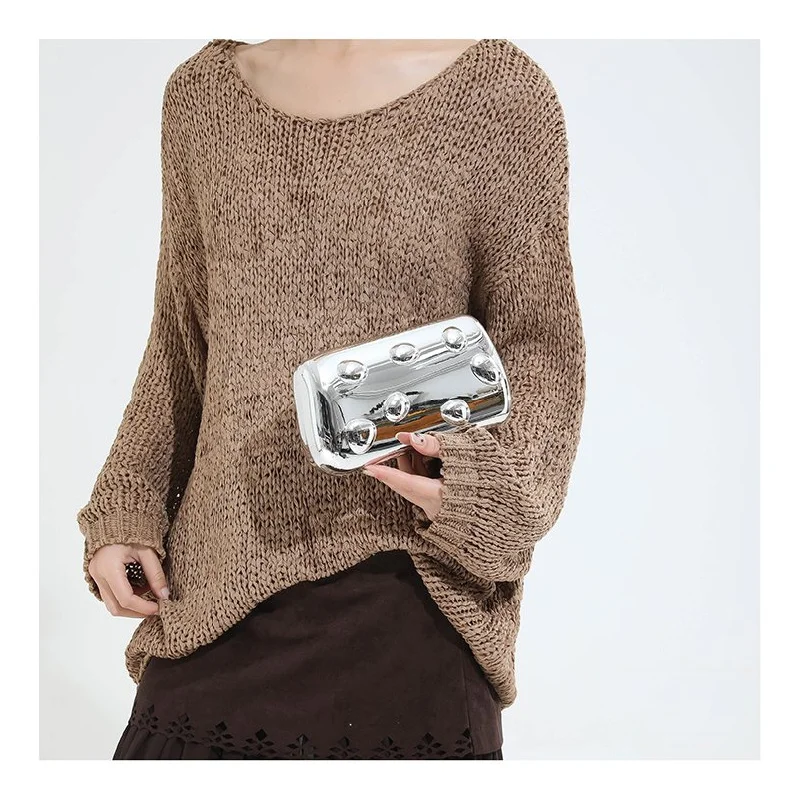 

Deluxe Ladies Handbag Made Of Hex-Printed Leather Boasting Compact Trendy Tallinn Vintage Commuter Spacious Style​