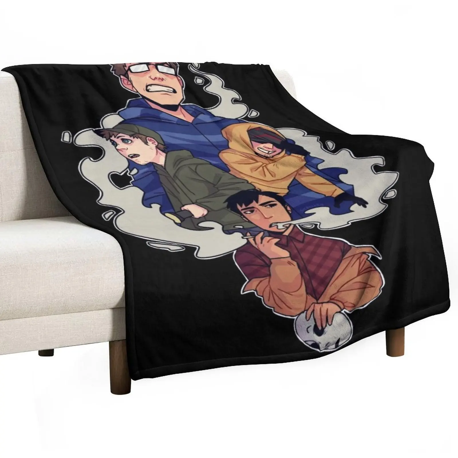 

marble hornets Throw Blanket Moving Hairy for babies Bed Blankets