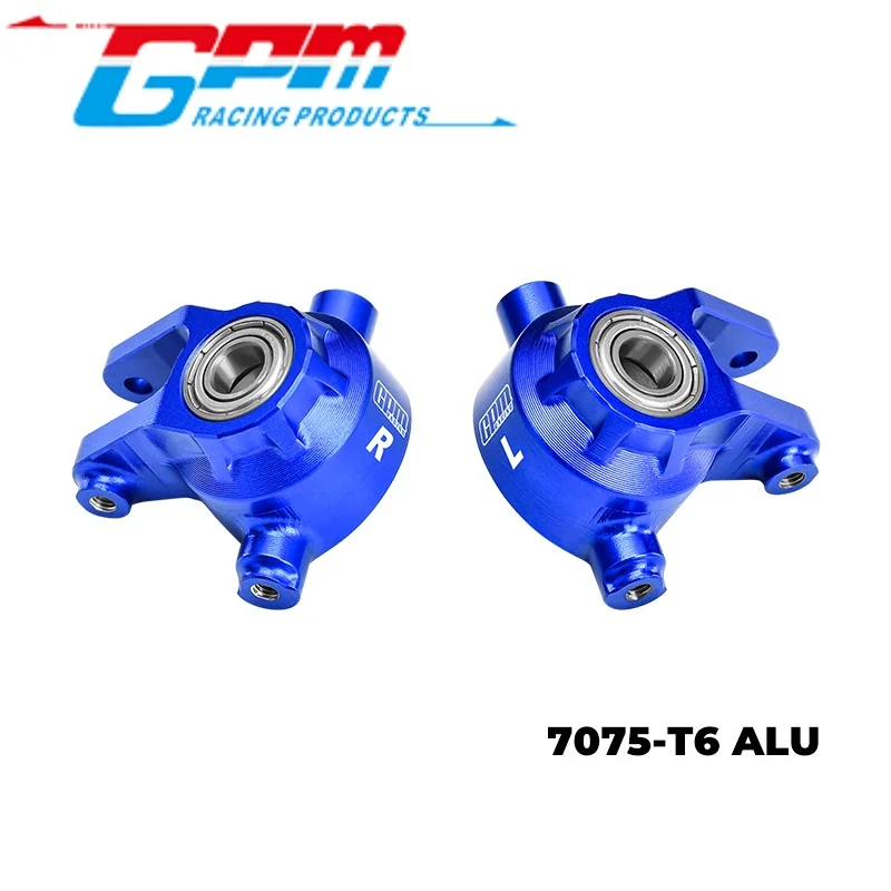 GPM TJ021 7075 ALLOY FRONT STEERING BLOCKS WITH OVERSIZE BEARING FOR TRAXXAS 1/8 JATO 4X4 VXL / 1/10 BIGFOOT 4X4 / FORD F-150 RA
