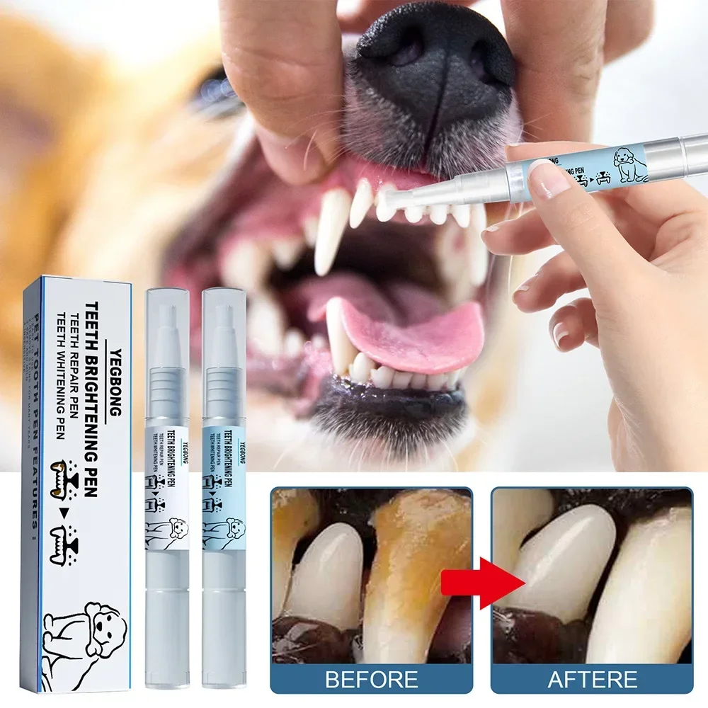 Herramientas de limpieza de dientes para perros y gatos, Kit de limpieza de cepillo de dientes para mascotas, removedor de sarro, raspador de sarro,