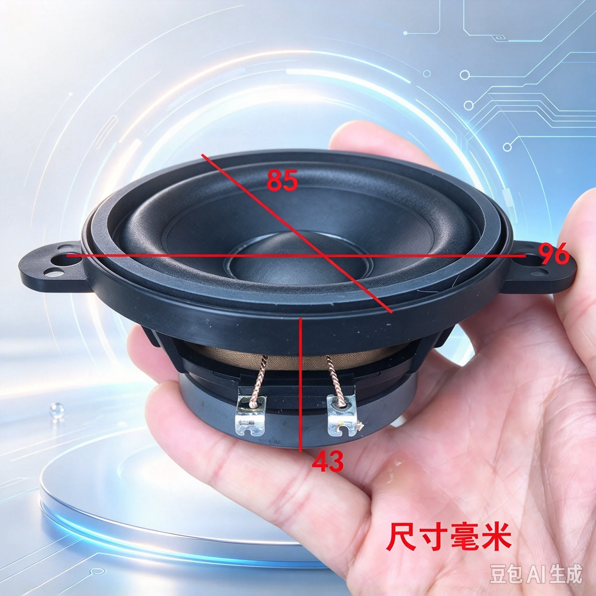 High Power 3.3 Inch Large Magnet Full Range Speaker for Audio DIY,4 Ohm 20W Unit