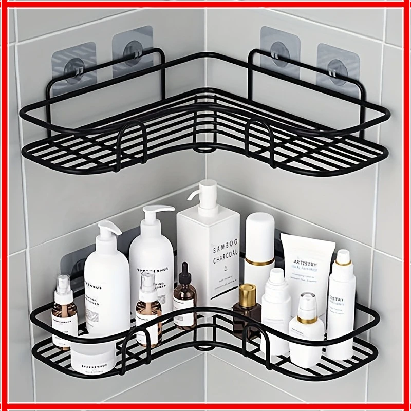 

Угловая полка Iron Triangle для кухни и ванной комнаты, утолщенная, прочная, для хранения