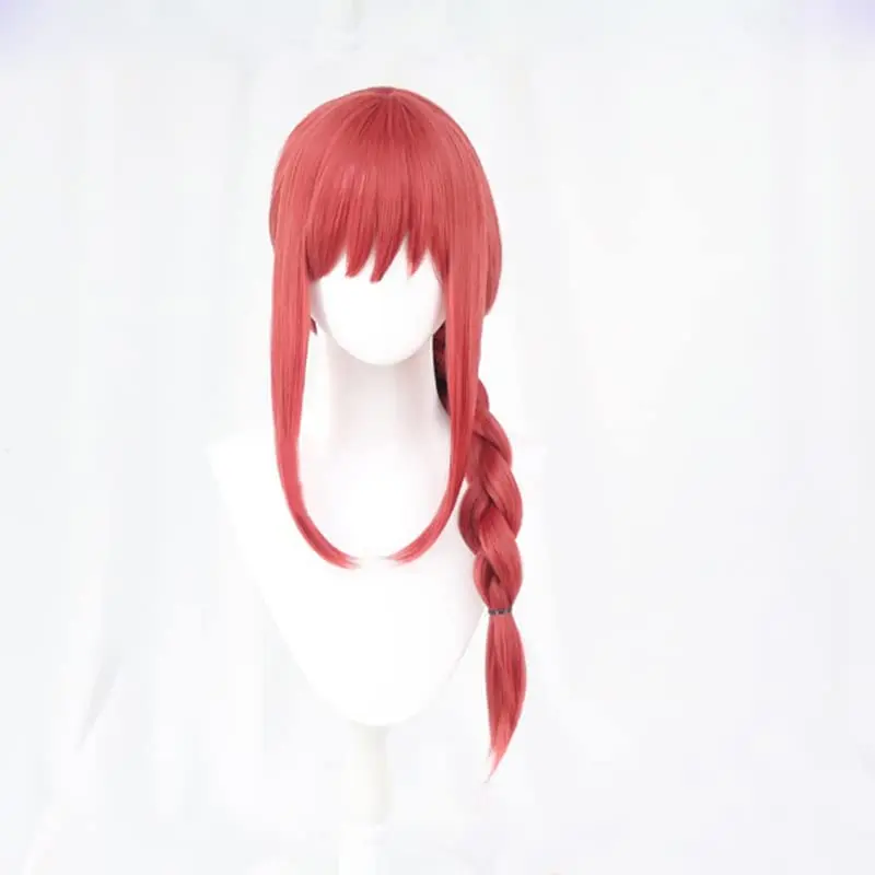 

Cosplay Wig Long Straight Red Braid Hair Anime Heat Resistant Synthetic Hair Wig with Free Wig Cap