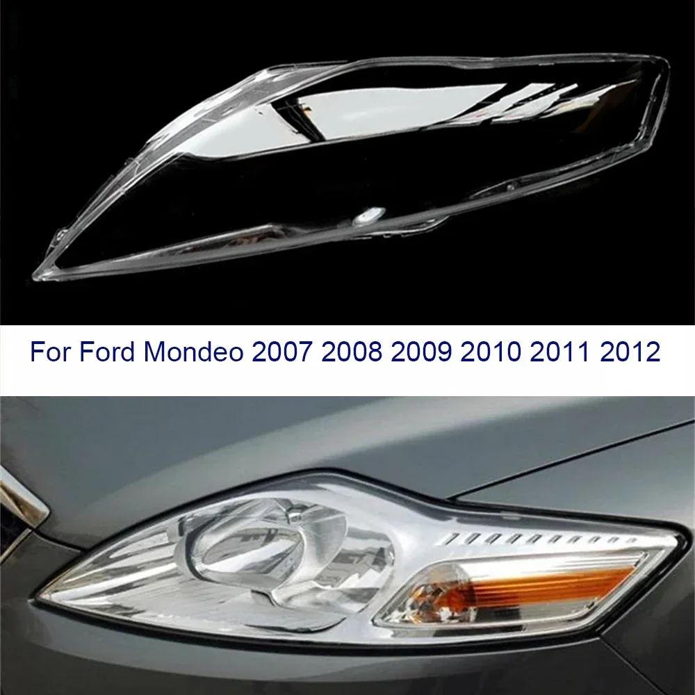 

Абажур для передней фары автомобиля Ford Mondeo 2007 2008 2009 2010 2011 2012, сменный корпус для левой/правой фары, прозрачная лампа для объектива