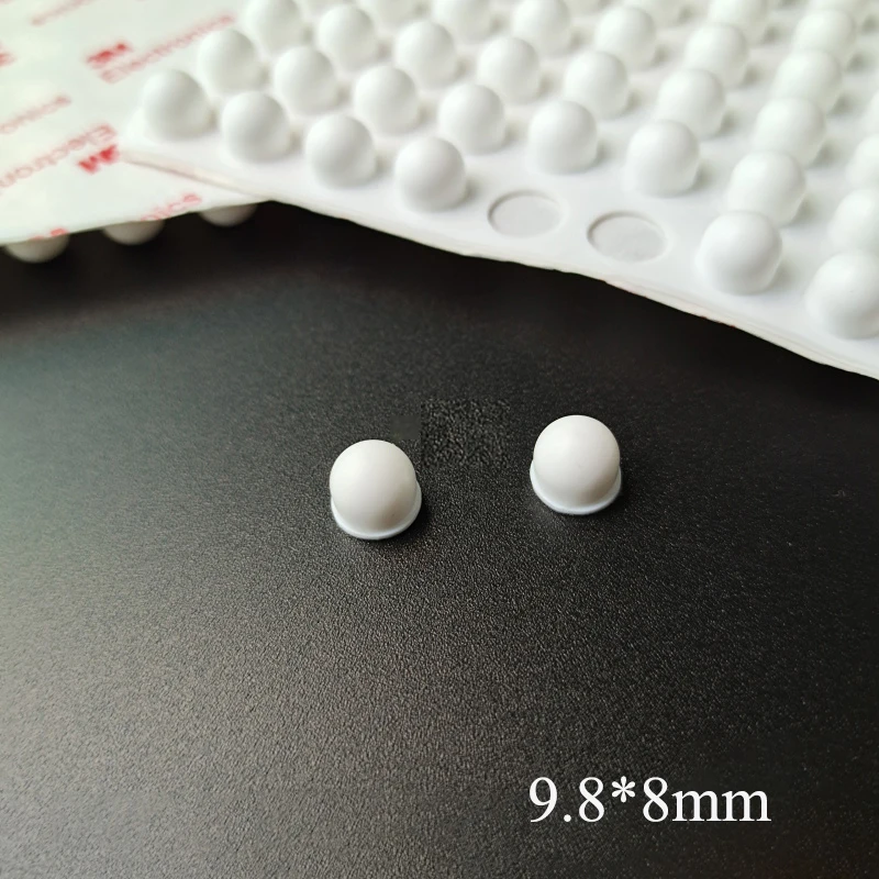 

200Pcs 9.8x8mm Protective Silicone Rubber Feet Pads Cabinet Laptop Bumpers Door Stops Furniture Protector Pad Shock Absorber