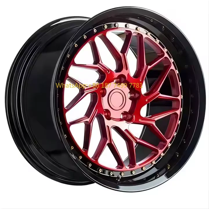 

High Quality Car Rims 18 19 20 21 22 Inch Sport Red Spokes Rim Car Wheel Passenger Car Wheel for Rc A3 A7