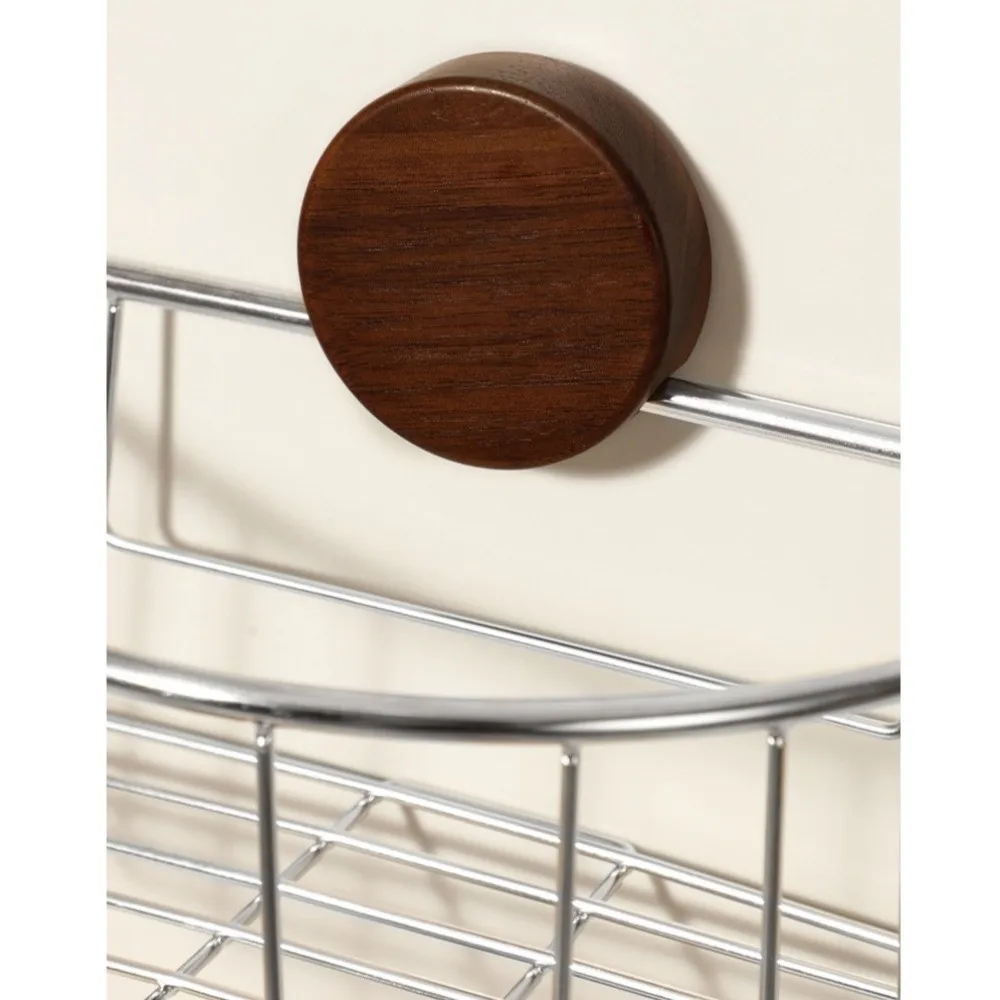 

Wall Mounted Suction Cup Storage Rack Hollow-out Stainless Steel Bathroom Organizer Shelf Reusable Punch Free Tissue Holder