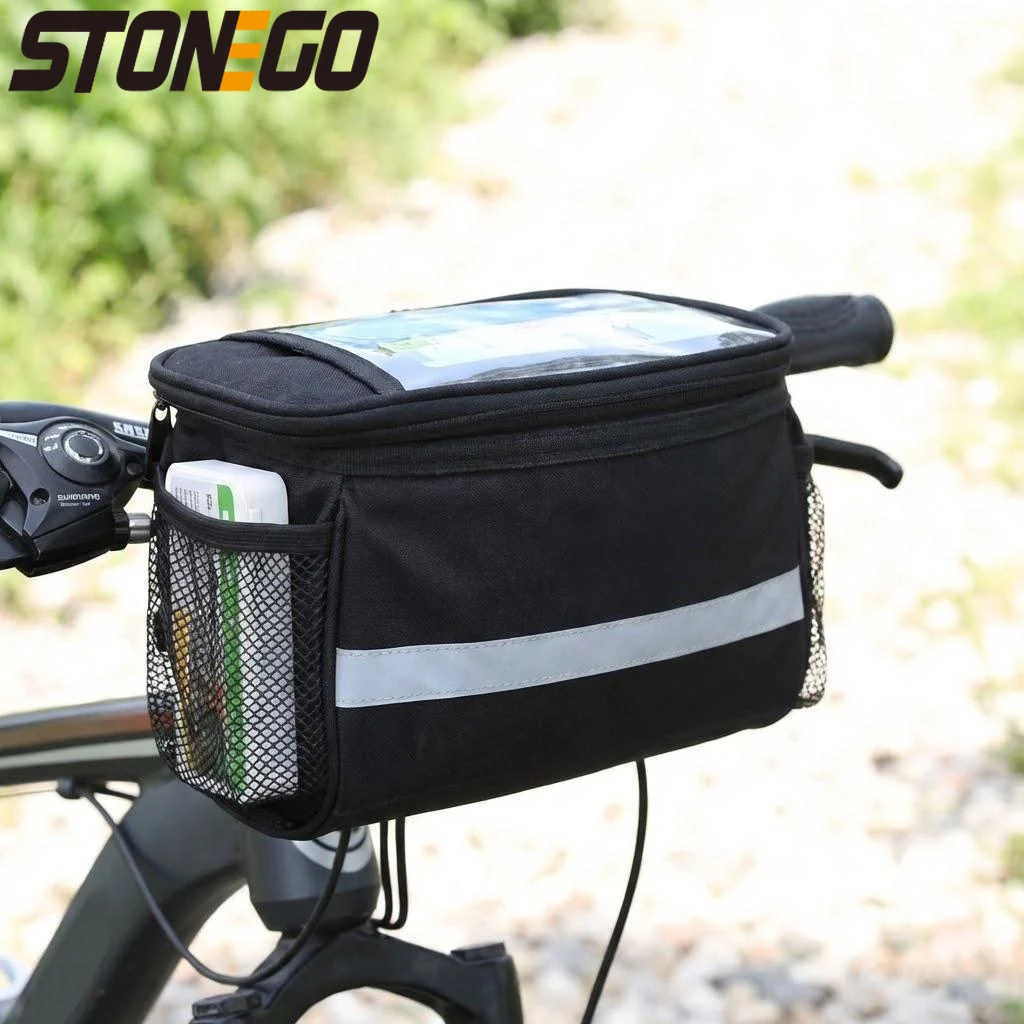 Waterproof Folding Large Capacity Mountain Bike Front Handle Bag Bicycle Leading Bag Cycling Accessory