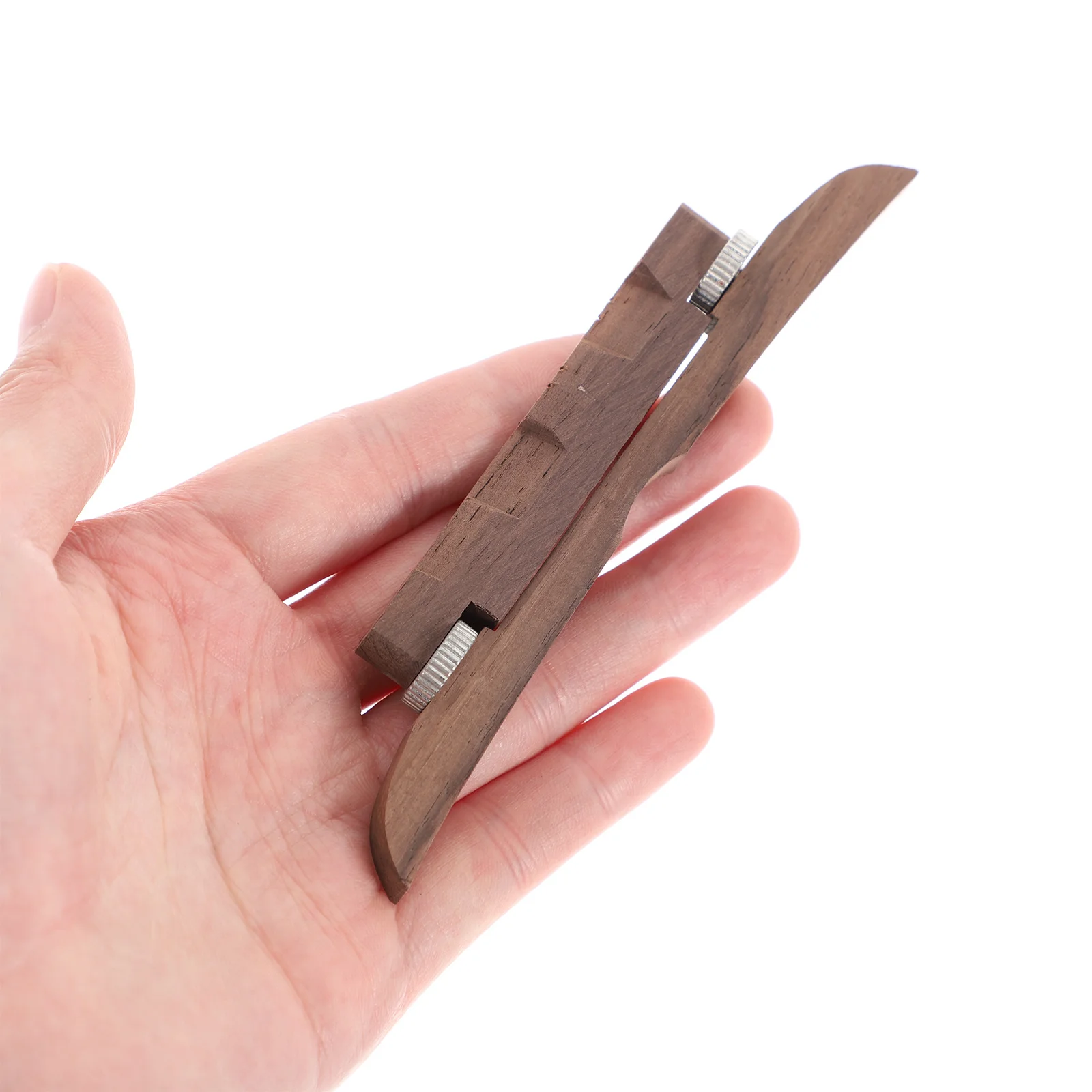 

Adjustable Mandolin Bridge Compensated Ebony Two Footed Base for Arched Top Mandolin Best Tone Transmission Bridge