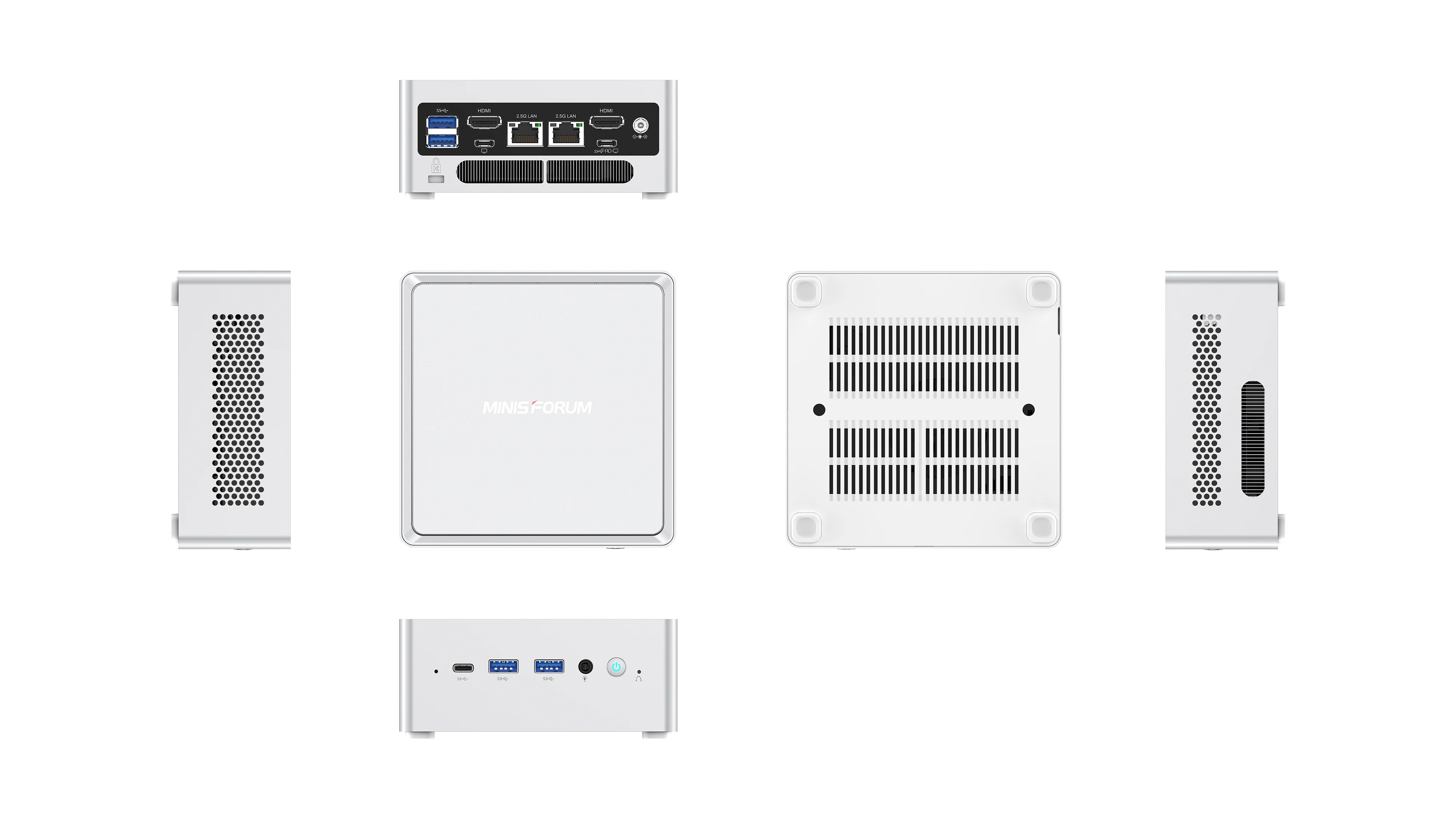 Мини-ПК MINISFORUM NAB6 Lite, Intel i5 12600H, Windows 11, DDR4, 32 ГБ, 1 ТБ, NVMe SSD, Intel, 12 поколения, Wi-Fi, 6 Мини-Игровой ПК