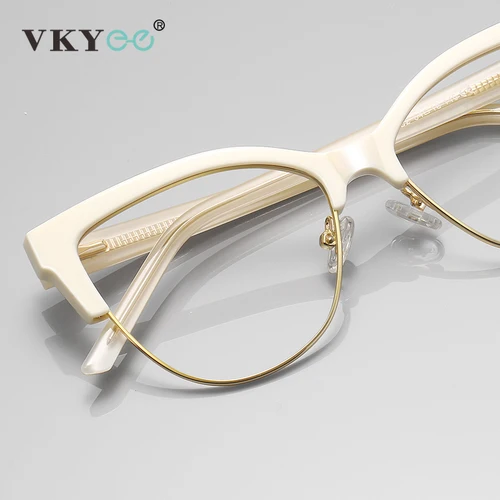Imagen 2 del producto Gafas de lectura VICKY con forma de mariposa Simple, antiluz azul, se pueden personalizar, gafas graduadas para miopía, gafas para ordenador para miopía y miopía