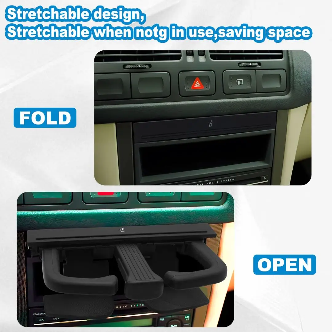 1J0858601C 8P0885995B طوي كوب ماء حامل مشروبات زجاجة مشروبات جبل حامل لشركة فولكس فاجن جيتا جولف 4 بورا MK4 أودي A4L A5 Q5 A7