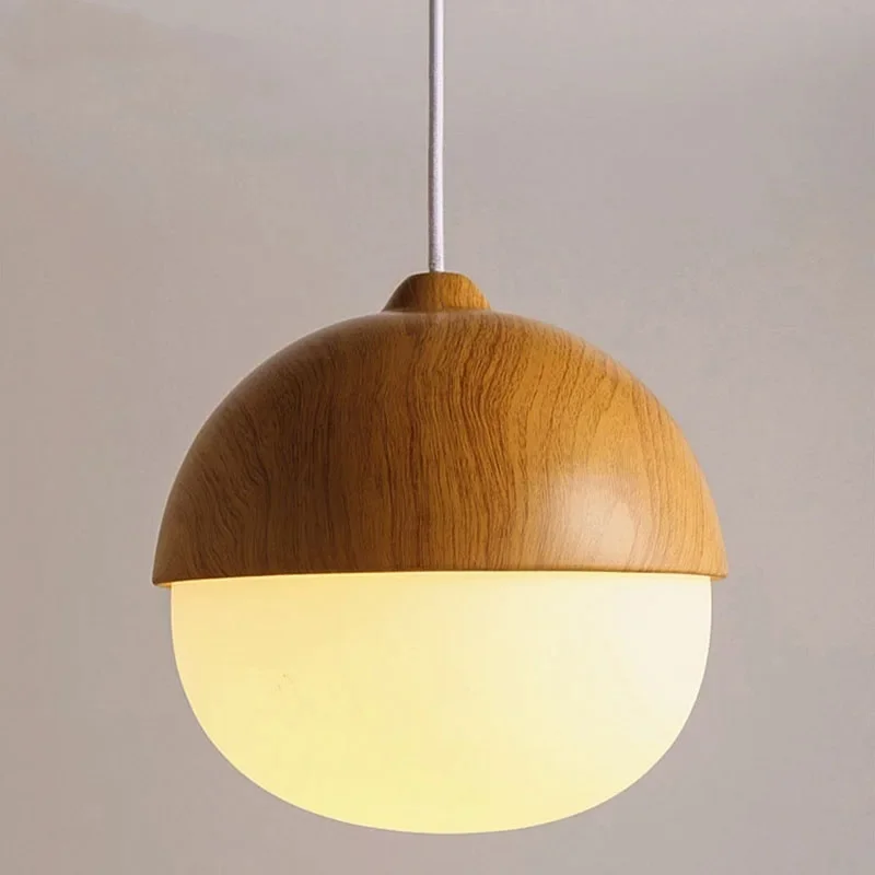 Imagem -04 - Nordic Pine Nut Lustres Iluminação Simples Criativo Household Pendant Light Quarto e Sala de Estar Lustre Suspenso Luminária Led