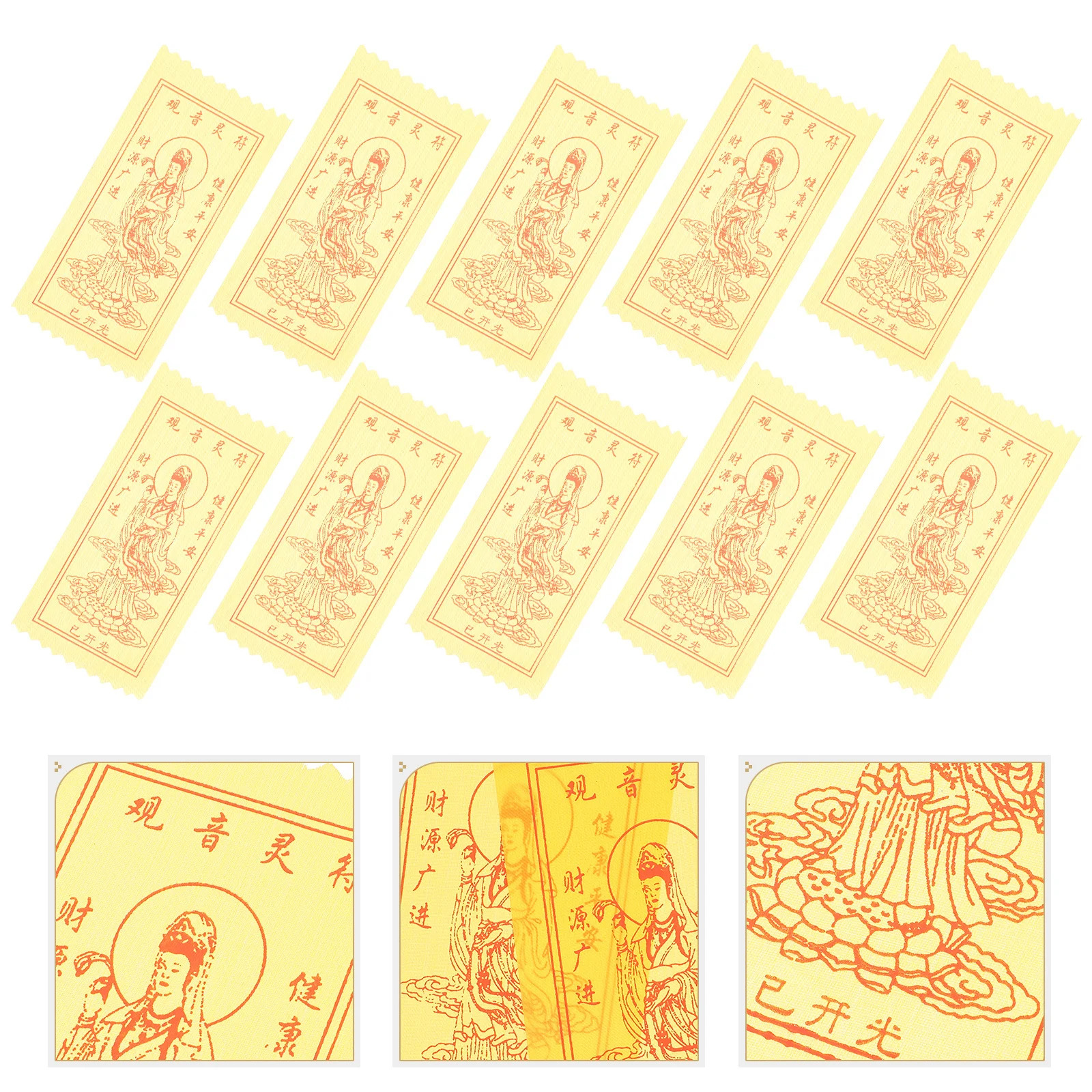 

Cloth Amulet Lucky Hanging Plate Fine Craftsmanship Rustproof Portable Home Decor Religious Amulet for Adults