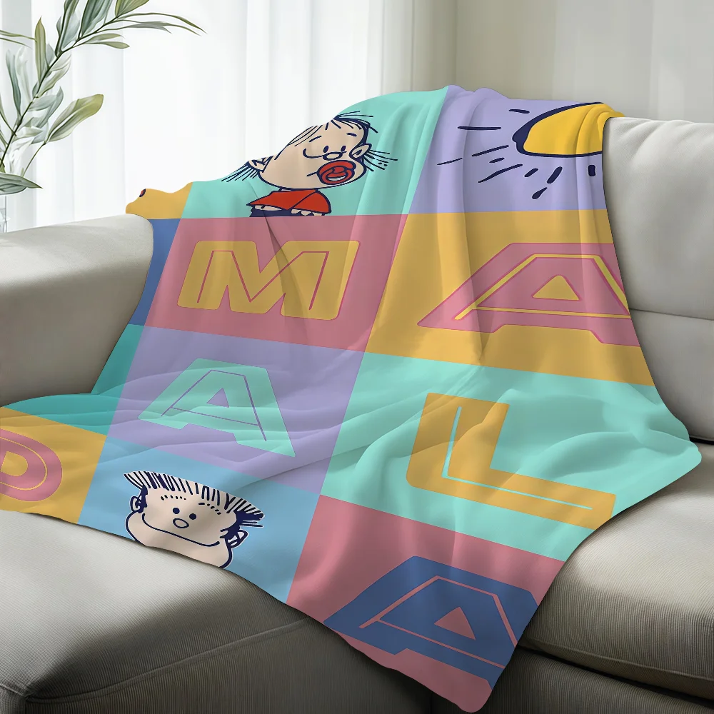 Cartoon Cute M-mafalda Blanket Suitable For Sofas Beds Offices Cars Outdoor Travel An Ideal Gift For Friends Family