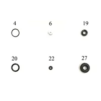 5pcs/pack Seal Ring O-rings for NT-130 Series Airbrush Accessories Backup Parts for Nasedal NT-130 NT-131 NT-190 Airbrush