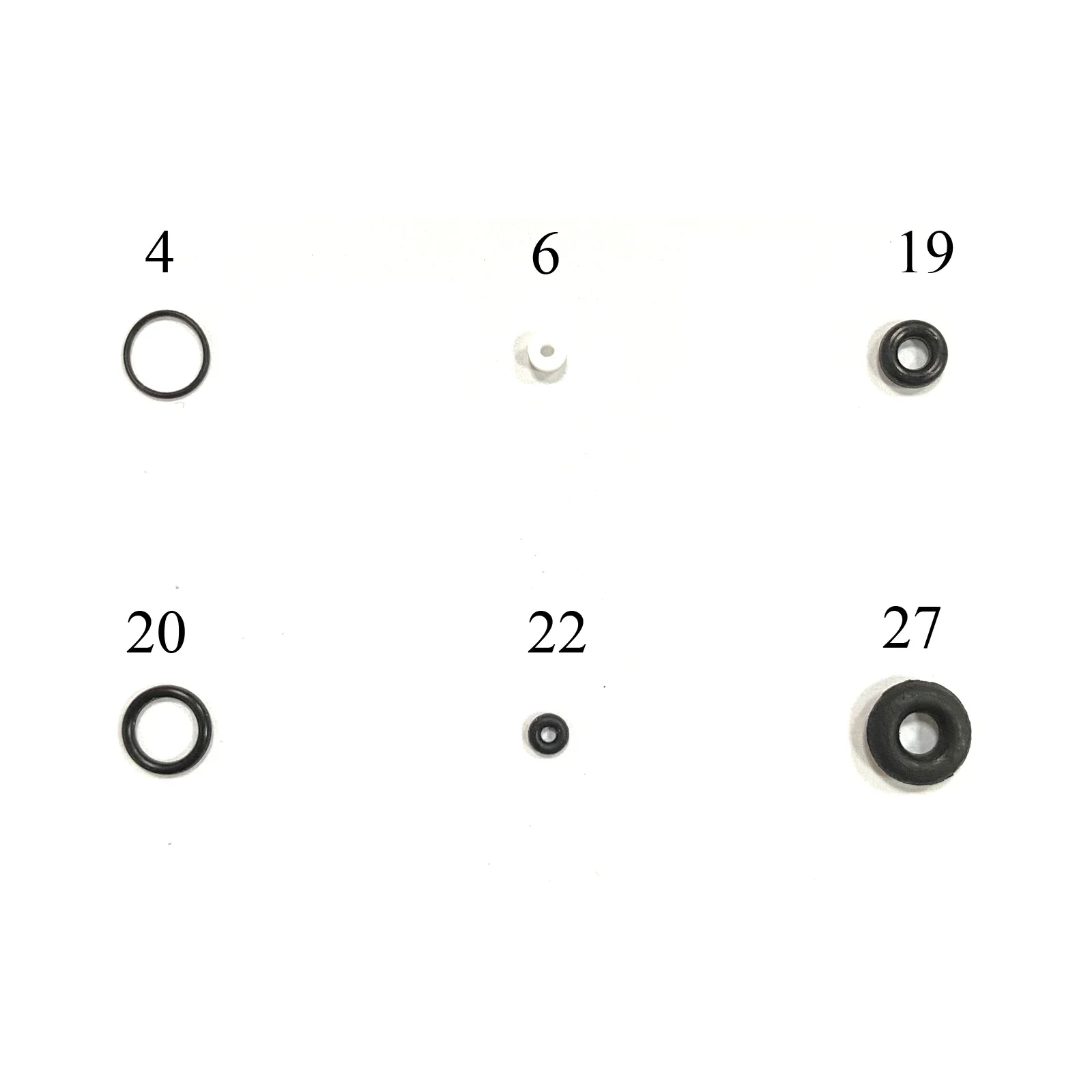 5pcs/pack Seal Ring O-rings for NT-130 Series Airbrush Accessories Backup Parts for Nasedal NT-130 NT-131 NT-190 Airbrush