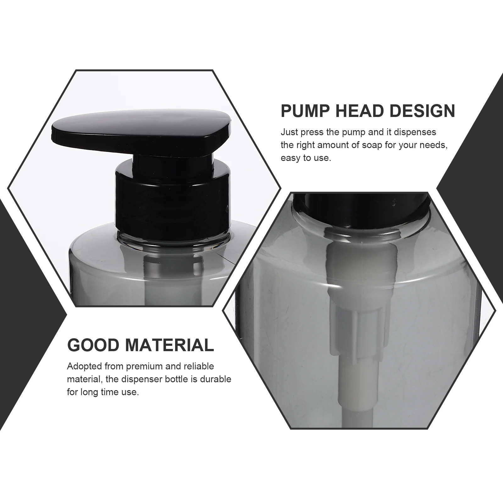 

4pcs Soap Bottles Refillable Shampoo Bottle Large Capacity Plastic Pump Liquid Container For Bathroom Kitchen Easy Press Lotion