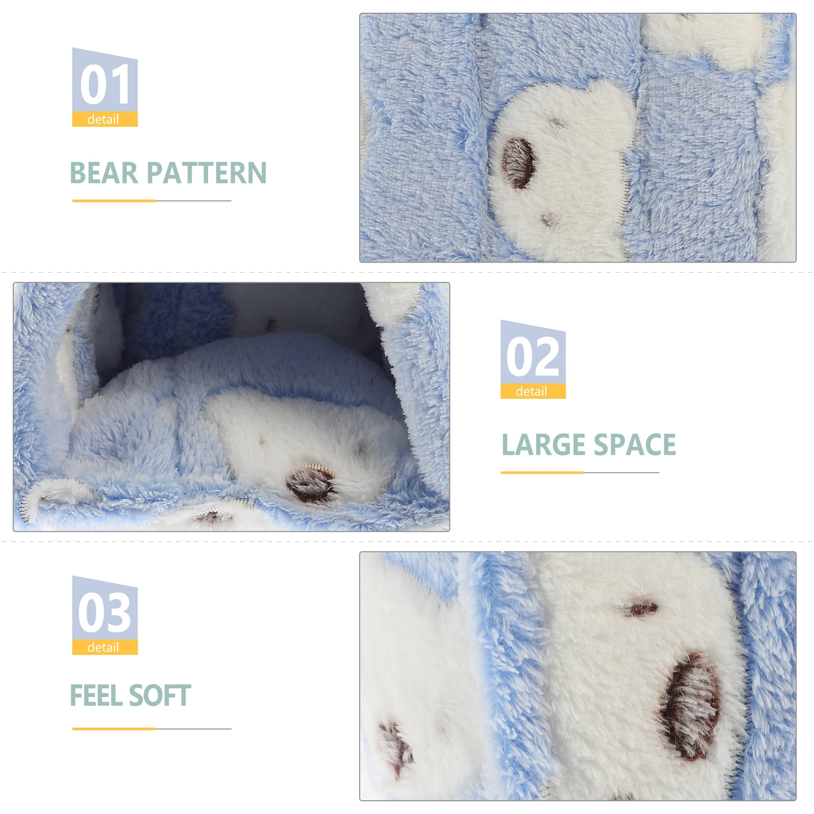 

Cotton Warm Nest For Small Pets, Hamster Bed, Chinchilla Hideout, Guinea Pig Resting Bed, Bunny House, Squirrel Nest,