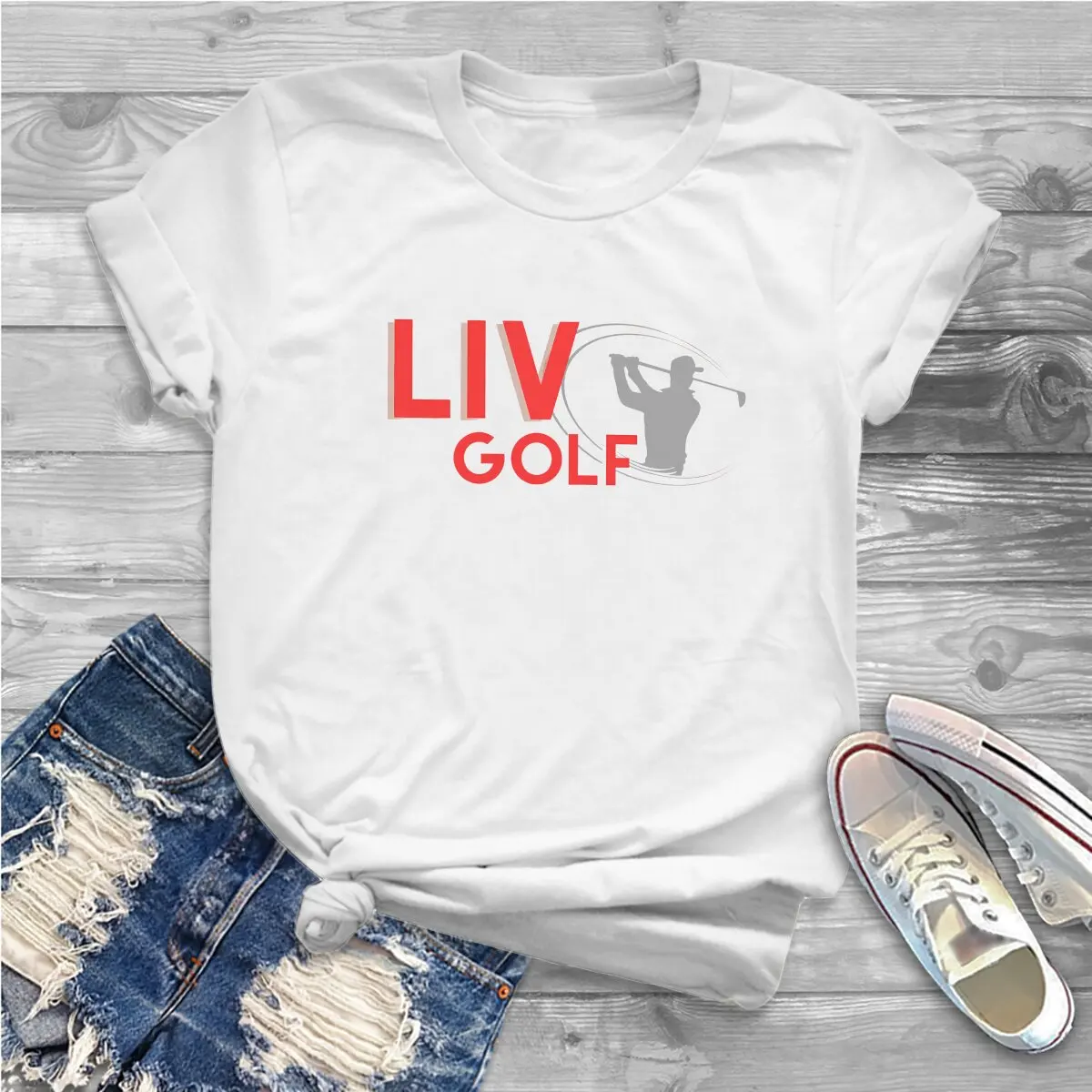 Golf Sports Polyester TShirts Experience the Perfect Swing Personalize Homme T Shirt New Trend Tops