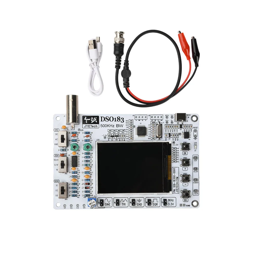 Oszilloskop Elektronik-Lötset DSO183 Digitales Oszilloskop DIY-Kit 5V 0-500kHz Typ-C Lehr-Instrumenten-Set für Anfänger – Detail 2