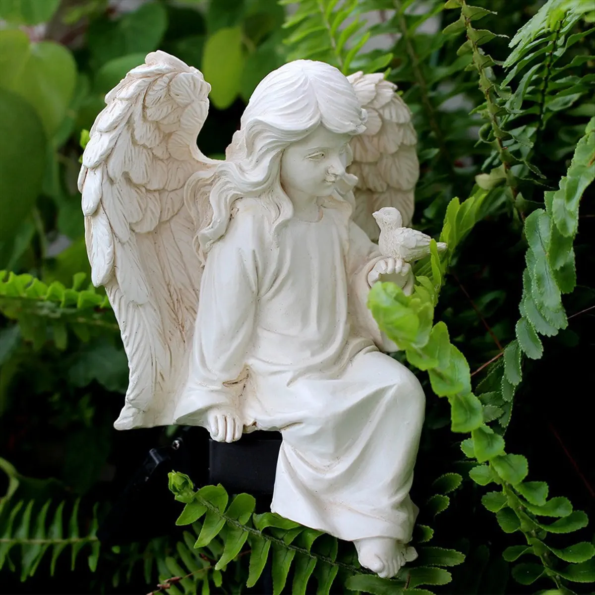 Angel Solar Stake Angel Garden Decor Solar Light Outdoor Waterproof Landscape Lamp Home Lawn Decoration-A10G