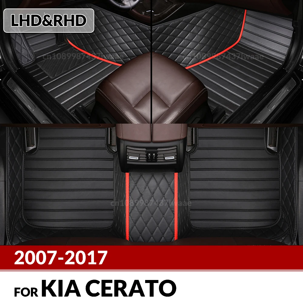 

Автомобильные коврики для Kia Cerato 2007 2008 2009 2010 2011 2012 2013 2014 2015 2016 2017 Пользовательские автомобильные подушечки для ног Аксессуары для интерьера