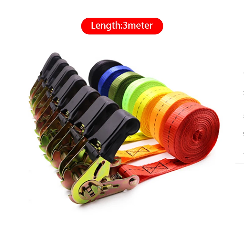 3mStretch beltsStrap für befestigungs 800 kgWear Beständig Anhänger Lasten Heavy Duty Ratsche Fracht Binden Langlebig Keine Haken m