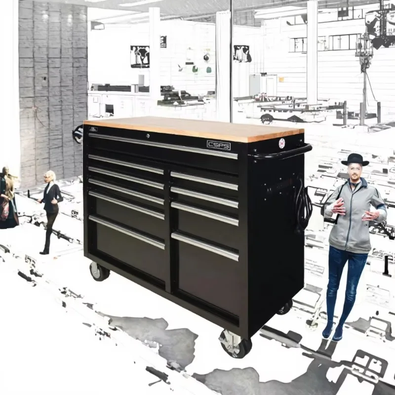 Heavy Duty Mobile Tool Cabinet Cart - 10 Drawer Waterproof Anti-Theft OEM/ODM