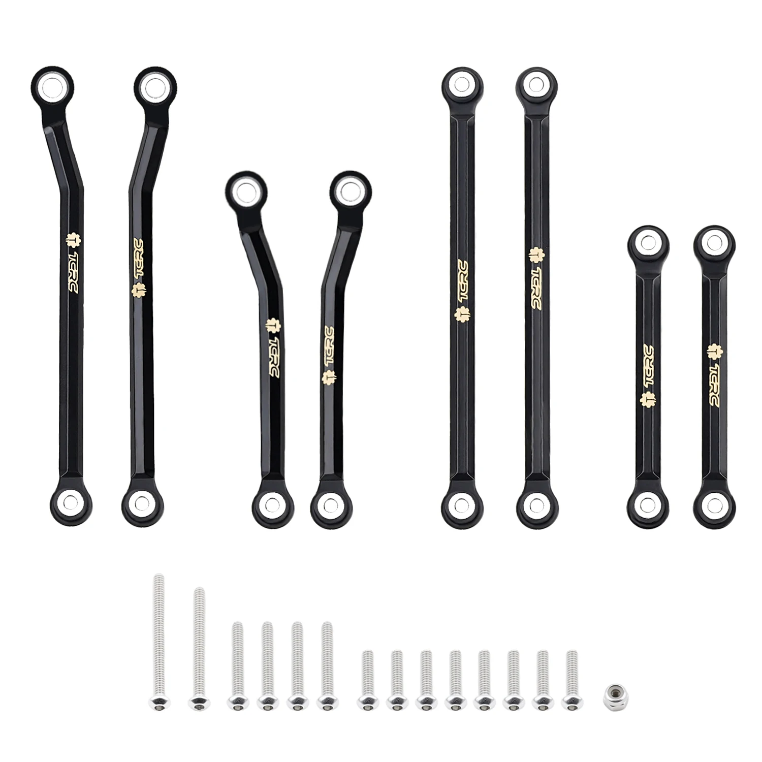 TCRC Brass High Clearance Chassis Links Set for 1/18 TRX4M Defender Bronco Crawler Truck