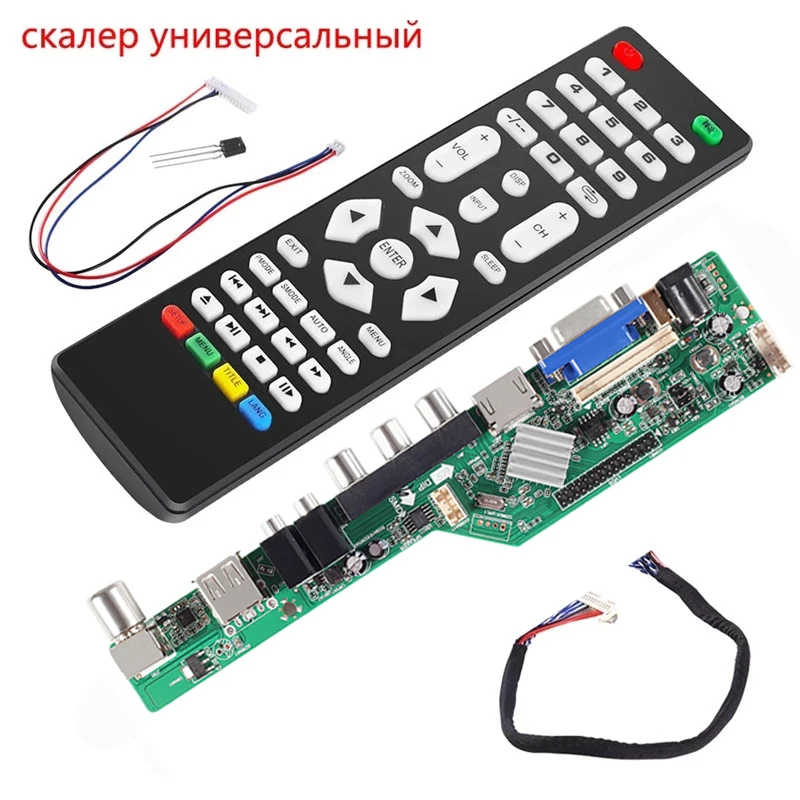 

M3663.81A New Digital Signal DVB-C DVB-T2 DVB-T Universal LCD TV Controller Driver Board UPGRADE 3463A Russian USB Play LUA63A82