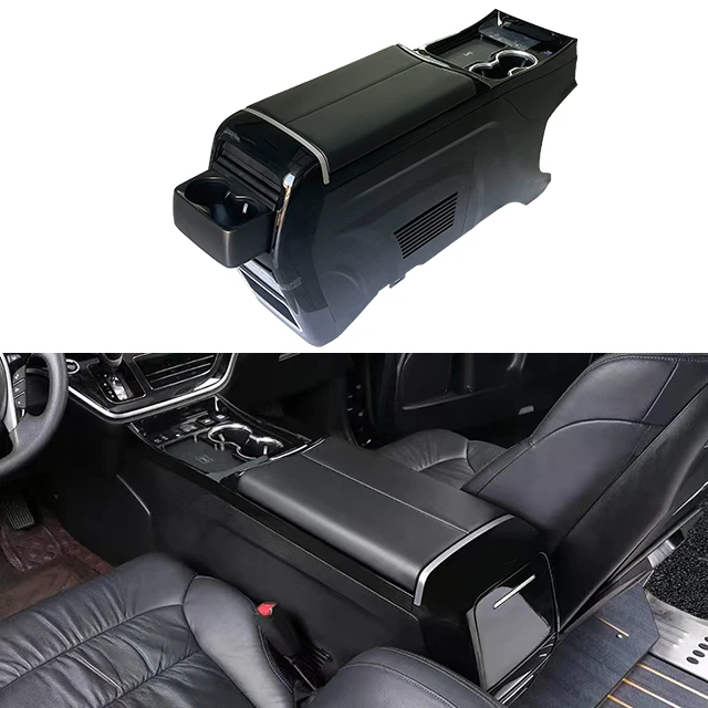 Wholesale Elison Perforated Central Armrest Box Storage Organizer For Honda Odyssey Elysion 2015+ Interior Upgrade Auto Parts