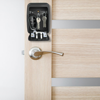 Waterproof Metal Key Lock Box Outdoor Wall Mount Combination Code Lockbox Zinc Alloy Key Storage Cabinet For House