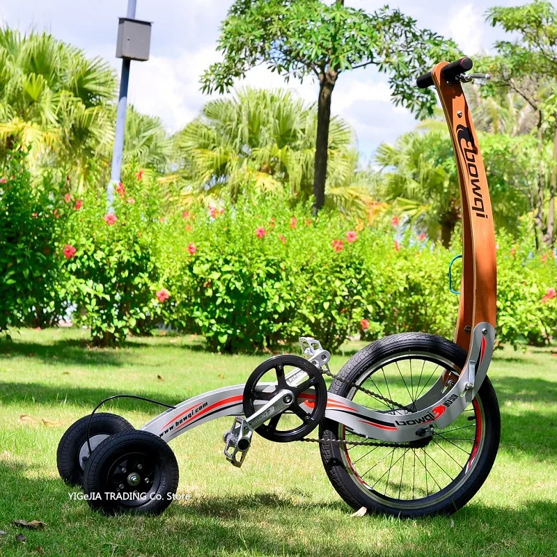 Bicicleta de Exercício com Rodas Grandes de 20 Polegadas, Treinamento de Equilíbrio para Exercício de Corpo Inteiro, Bicicleta Semi-Completa