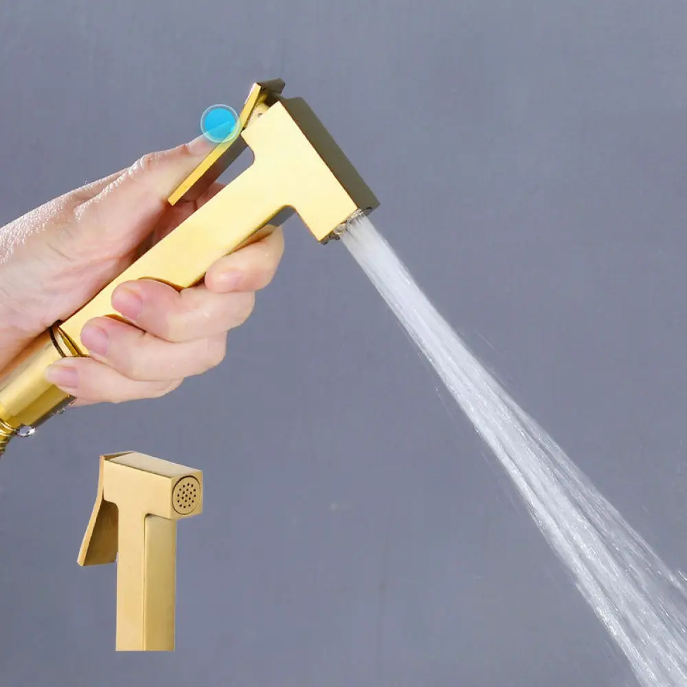 Premium Zinc Alloy Bidet Sprayer For Toilet Bathroom Cleaning Applicator Personal Hygiene Water Jet Shower Head Kit